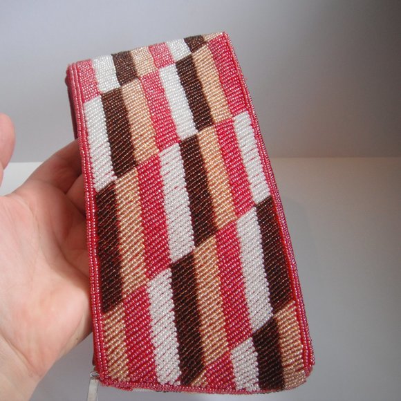 Beaded Multicolor Clutch Evening Purse - Picture 3 of 13